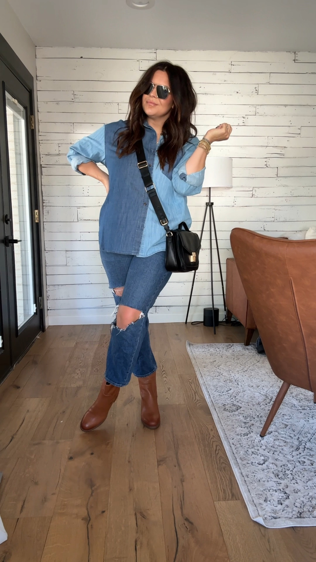 Easy denim on denim look to camouflage a thick tummy


#LTKmidsize #LTKfindsunder50 #LTKstyletip