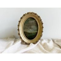 Landscape Art Print English Countryside Painting European Antique French Country Oval Cottage Kitchen | Etsy (US)