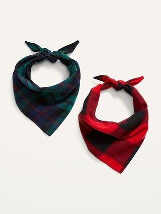 Patterned Flannel Bandana 2-Pack for Pets | Old Navy (US)