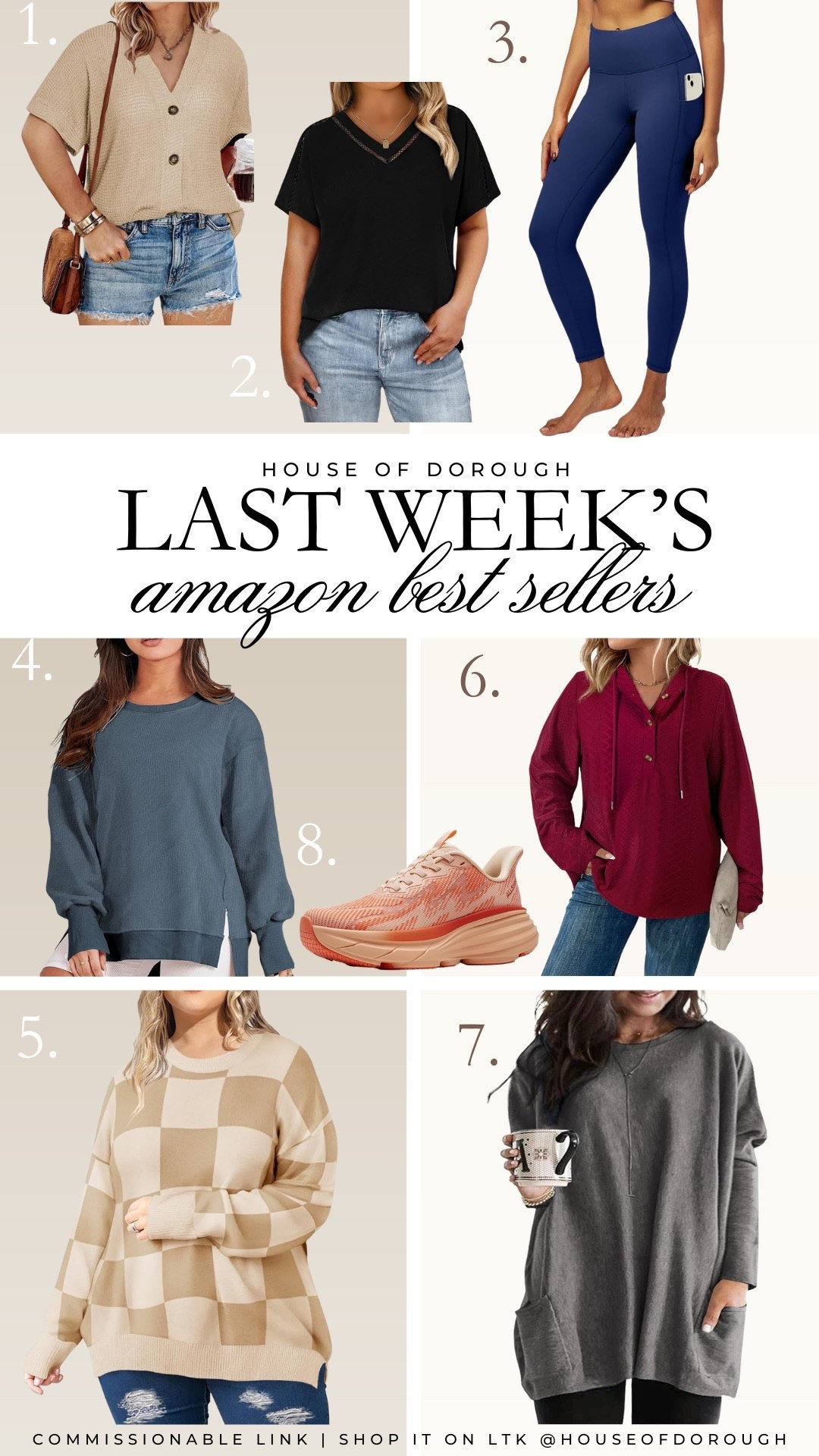 Last week’s Amazon best sellers! Wearing a 3X in all the tops and XXL in the leggings!

Plus size fashion, amazon finds, amazon fashion, midsize fashion, ootd, comfy casual, activewear, affordable fashionn

#LTKOver40 #LTKMidsize #LTKPlusSize