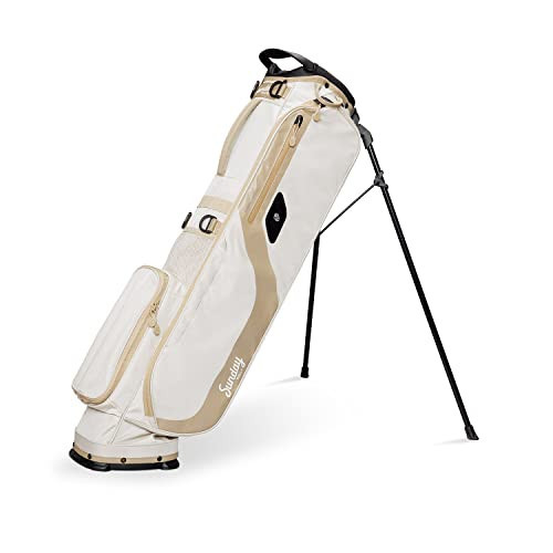 El Camino Golf Bag by Sunday Golf - Lightweight Stand Bag with Double Strap – Easy to Carry – Fits a Full Set of Clubs. Perfect for Walkers, Minimalist Golfers, and Golf Carts (Toasted Almond) | Amazon (US)