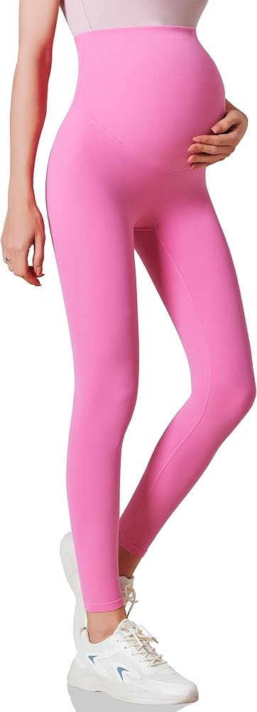 QoBexim Womens Maternity Leggings Over The Belly - Stretchy Soft Bump Support Workout Pregnancy Y... | Amazon (US)