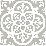 FloorPops FP2942 Medina Peel & Stick Floor tile, Grey, 10 Count | Amazon (US)