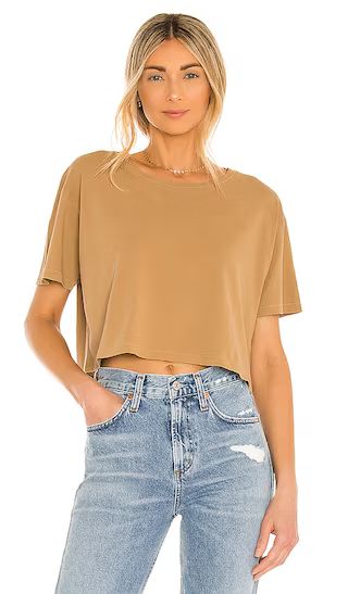 Green The Bay Tee Shirt in Beige | Revolve Clothing (Global)
