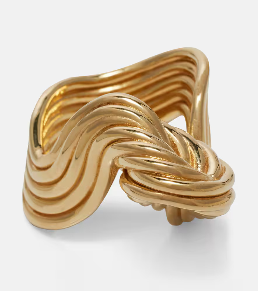 Bottega Veneta Slice gold-plated sterling silver ring | Mytheresa (US/CA)