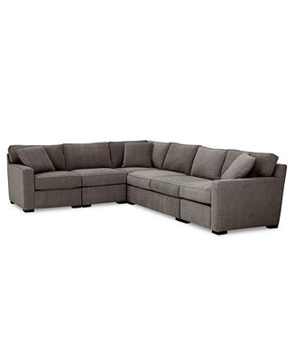 Radley 5-Pc. Fabric Sectional Sofa with Apartment Sofa with Corner Piece, Created for Macy's | Macys (US)