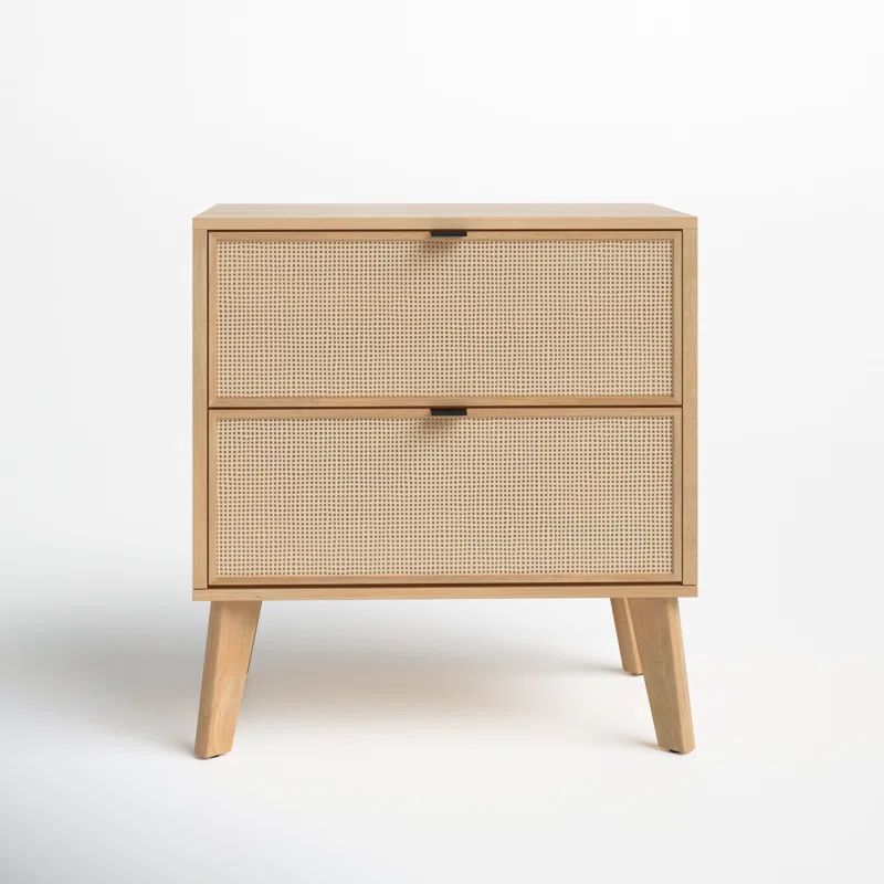 Amani 2 - Drawer Cane Nightstand | Wayfair North America