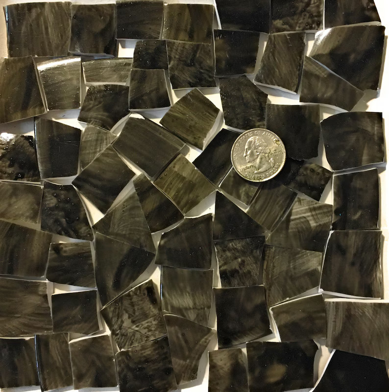 Hand Painted Solid Colored Mosaic Tiles Broken China Hand Cut Plates Art and Craft Supplies Tools... | Etsy (US)