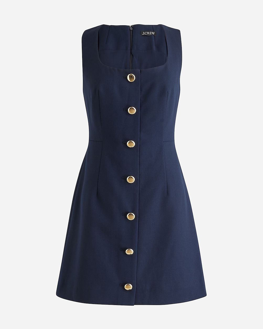 Sofia sleeveless dress in structured wool | J. Crew US