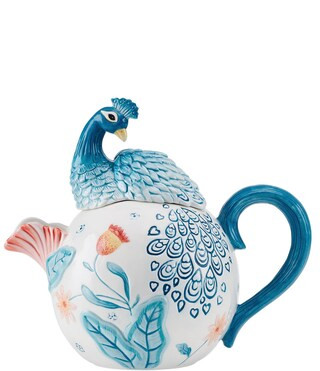 Gracie Teapot With Peacock Lid | Dillard's