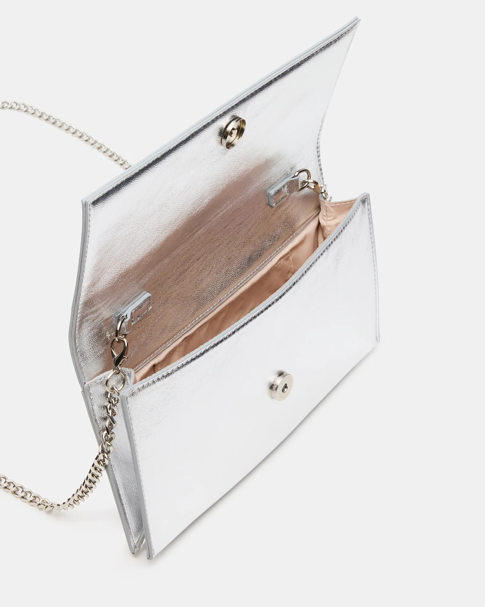 JULIANA Bag Silver Women's Crossbody Clutch Handbag | Steve Madden (US)