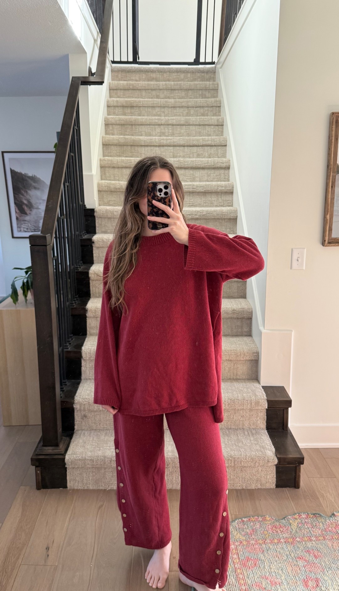 wearing a small in this sweater set, so cute together or separate! love the button details 

Matching set, postpartum, mom outfit 

#LTKootd