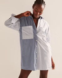 Relaxed Poplin Shirt Dress | Abercrombie & Fitch (US)