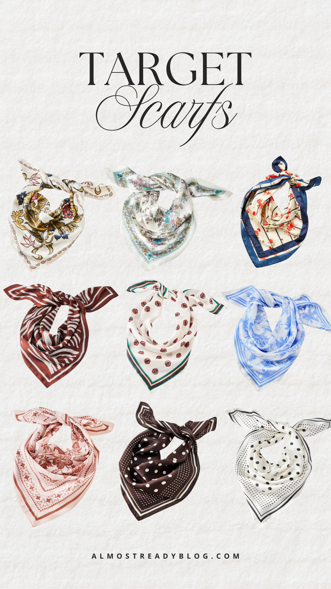 Target square scarfs, spring trends 2026, summer trends 2026, target finds, summer accessories, amanda west, almostreadyblog 

 

#LTKMothersDay #LTKmomlife #LTKOver40