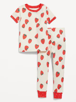 Unisex Snug-Fit Matching Print Pajama Set for Toddler & Baby | Old Navy (US)