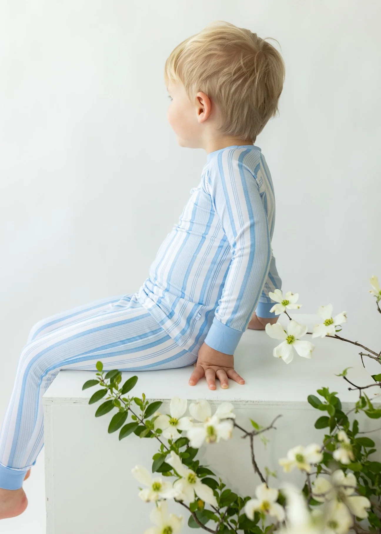 Hampton Stripes Two-Piece Pajamas | Tiny Jams