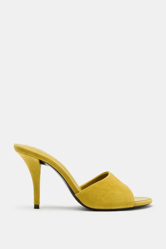 SUEDE HEELED SANDALS | Zara US