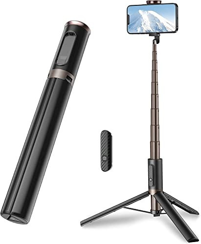 TONEOF Travel Tripod, Cell Phone Selfie Stick, 60 Inch All-in-1 Stand with Integrated Wireless Remote, Lightweight and Portable, Extendable Tripod for iPhone and Android | Amazon (US)