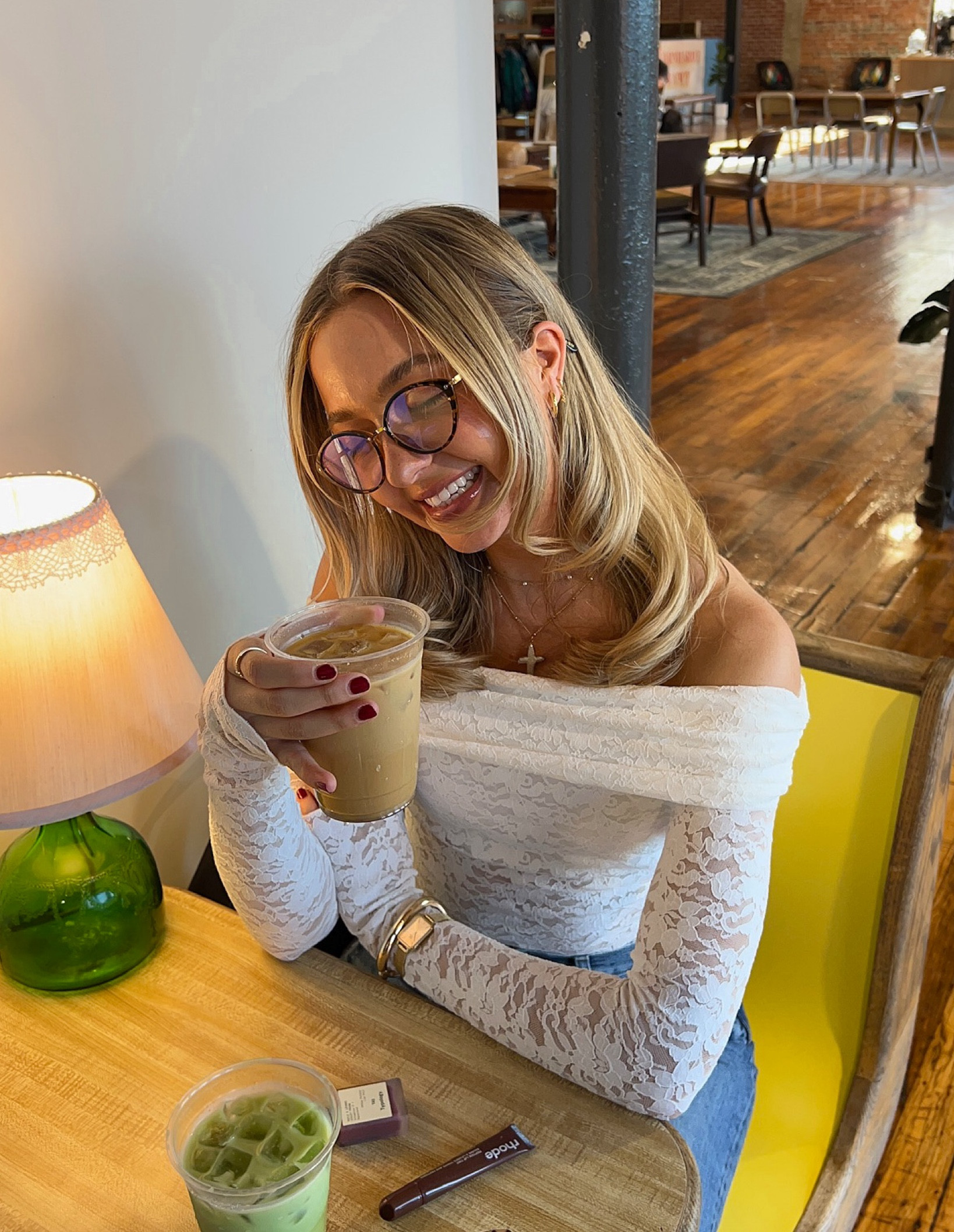 lace off the shoulder top 