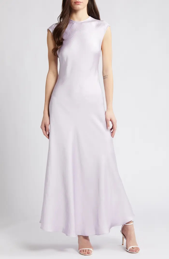 Peggy Satin Maxi Dress | Nordstrom