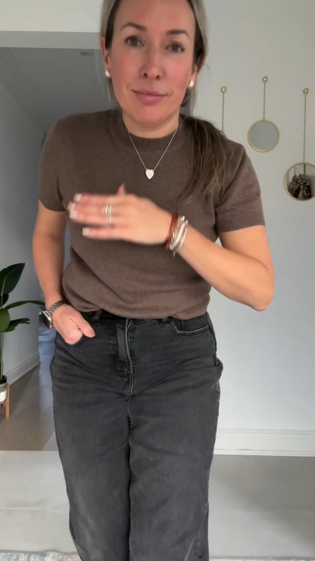 Hot all the time… or is it just me??? Must be an age thing. ☺️ let me know if you want the LINKS to this outfit.  They have long sleeve version too.  @arachcloz @amazonca 

Barrel jeans winter sweater winter outfit