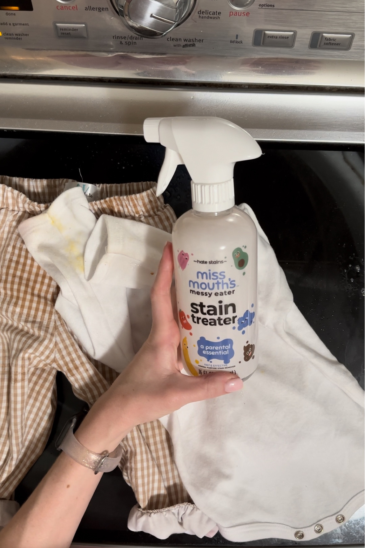 the absolute best stain treater for my little messy eater!! you can literally watch strawberry stains disappear before your eyes! 

big bottle- $24
3 pack small bottles- $19

Miss mouth | messy eater | amazon | stain spray | nontox stain spray | nontoxic 

#LTKhome #LTKkids #LTKbaby