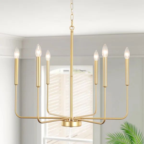 Marshana 6-Light Classic / Traditional Chandelier Modern Farmhouse Candle Style Chandelier | Wayfair North America