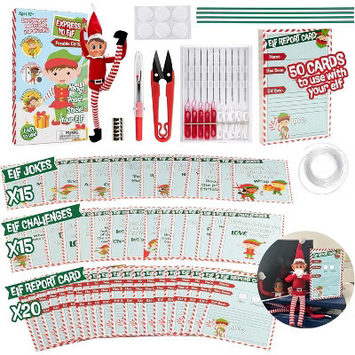 Ultimate Elf Accessory Pack- DIY Posable Tool Kit PLUS Bonus 50 Shelf Activity Cards, Jokes & Challenges to Make Your Holiday More Fun | Target