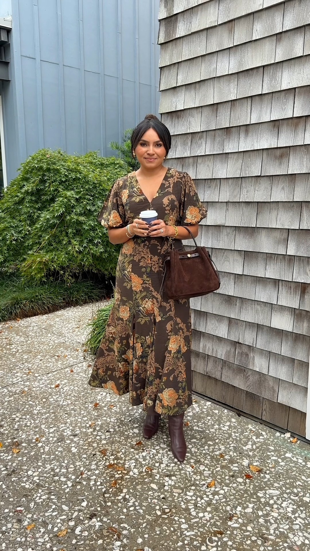 Brown floral dress size xs TTS 
Spiced pecan brown boots size 5 TTS



#LTKStyleTip #LTKPetite #LTKSeasonal