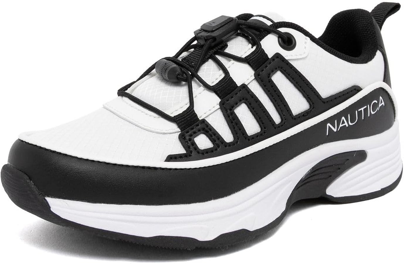 Nautica Boys & Girls Athletic Sneakers, Bungee Speed Lace Slip On Walking Running Shoes for Schoo... | Amazon (US)