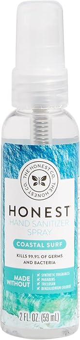 The Honest Company Plant-Based Hand Sanitizer Spray Kills 99.9% of Germs Hypoallergenic, Quick-dr... | Amazon (US)