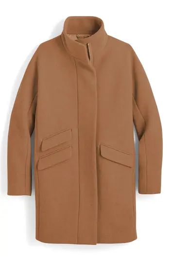 Women's J.crew Stadium Cloth Cocoon Coat, Size 10 - Brown | Nordstrom