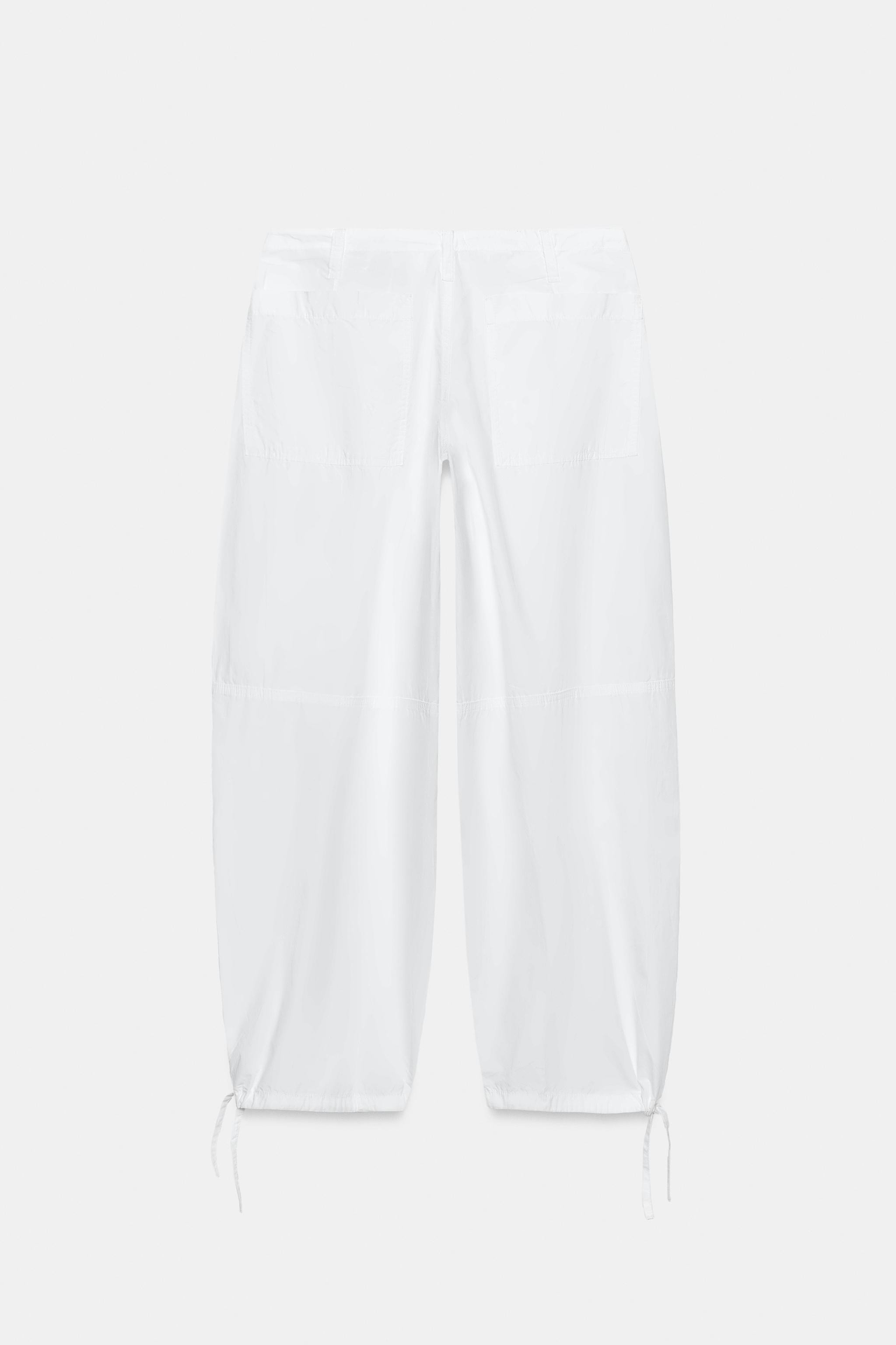 WIDE-LEG TROUSERS WITH DRAWSTRINGS | Zara UK