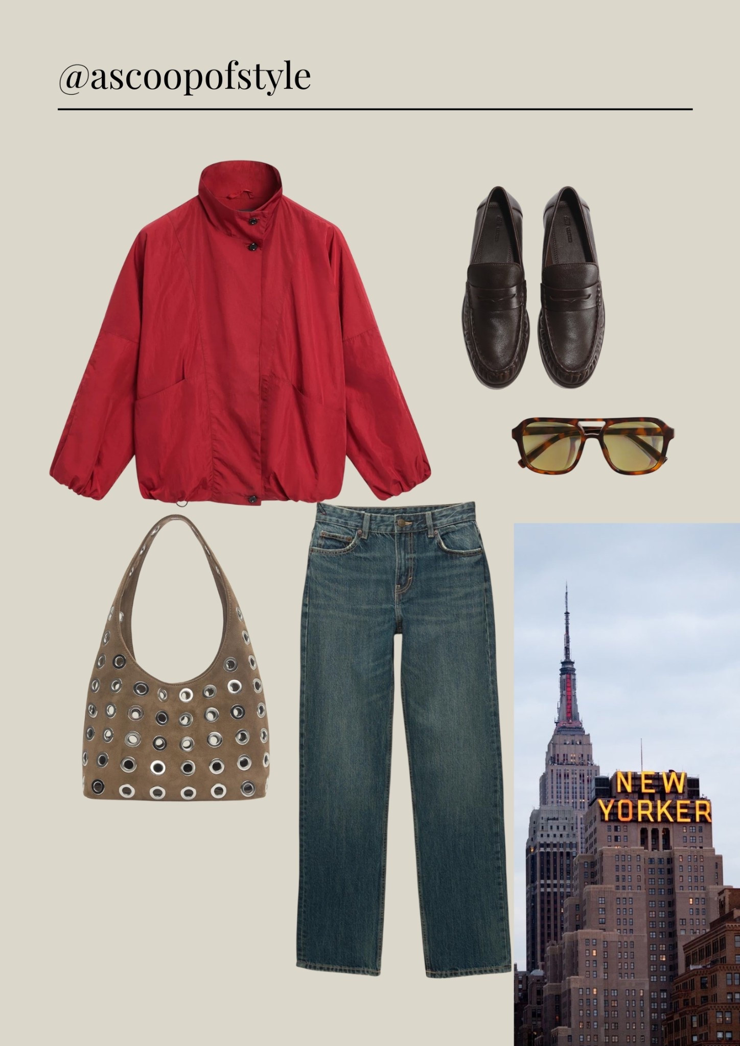 Funnel jackets are still elegant to wear like this example with straight jeans and loafers for a touch of chic #loafers 

#LTKjeans #LTKeurope #LTKspring