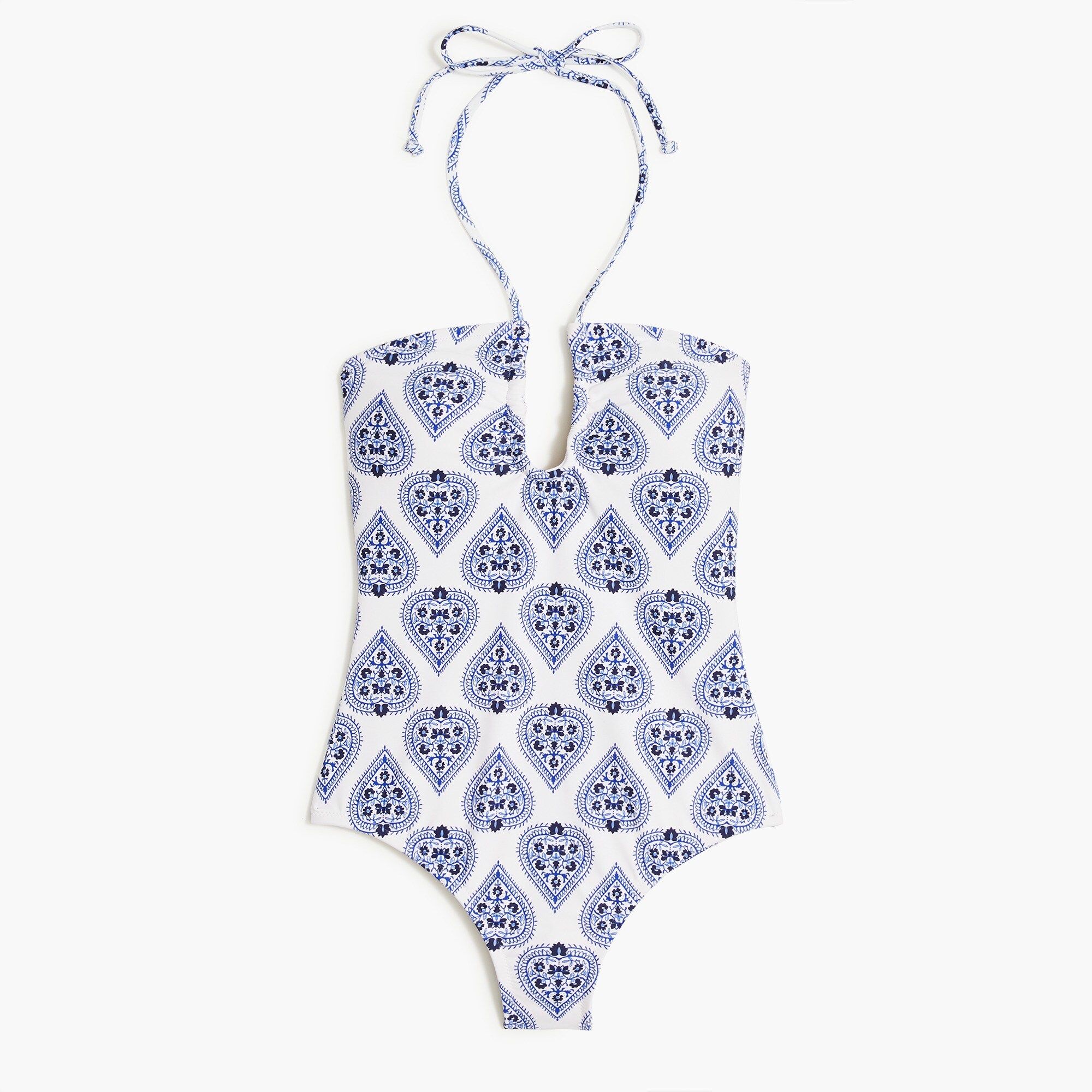 Printed cutout one-piece swimsuit | J.Crew Factory