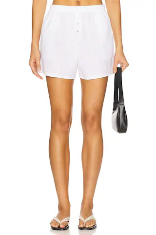 DONNI. Sandwash Boxer Short in Powder from Revolve.com | Revolve Clothing (Global)
