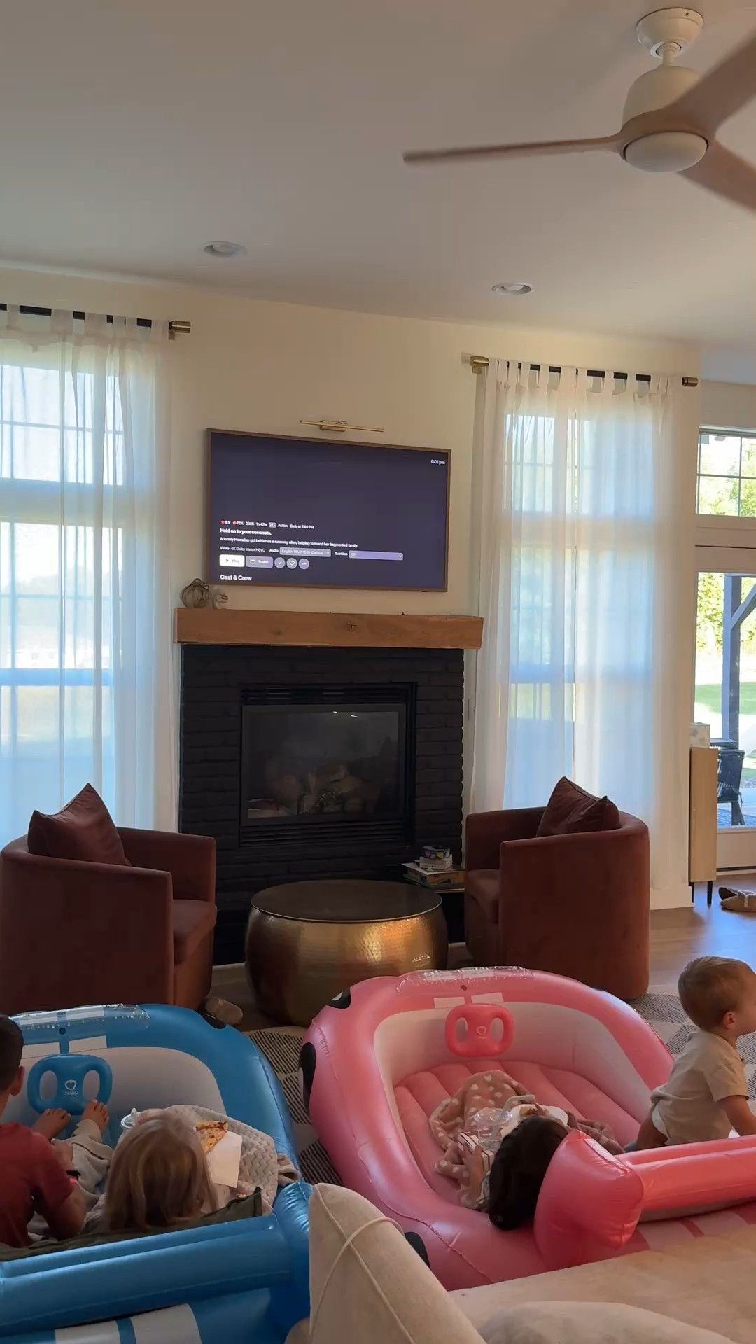 Cozy “drive in” movie night for the kiddos for completing their first week of school! The blow up car beds are actually very comfortable and roomie! Definitely something we will use over and over again! The swivel chairs are cozy as well :) 

#LTKFamily #LTKHome #LTKKids