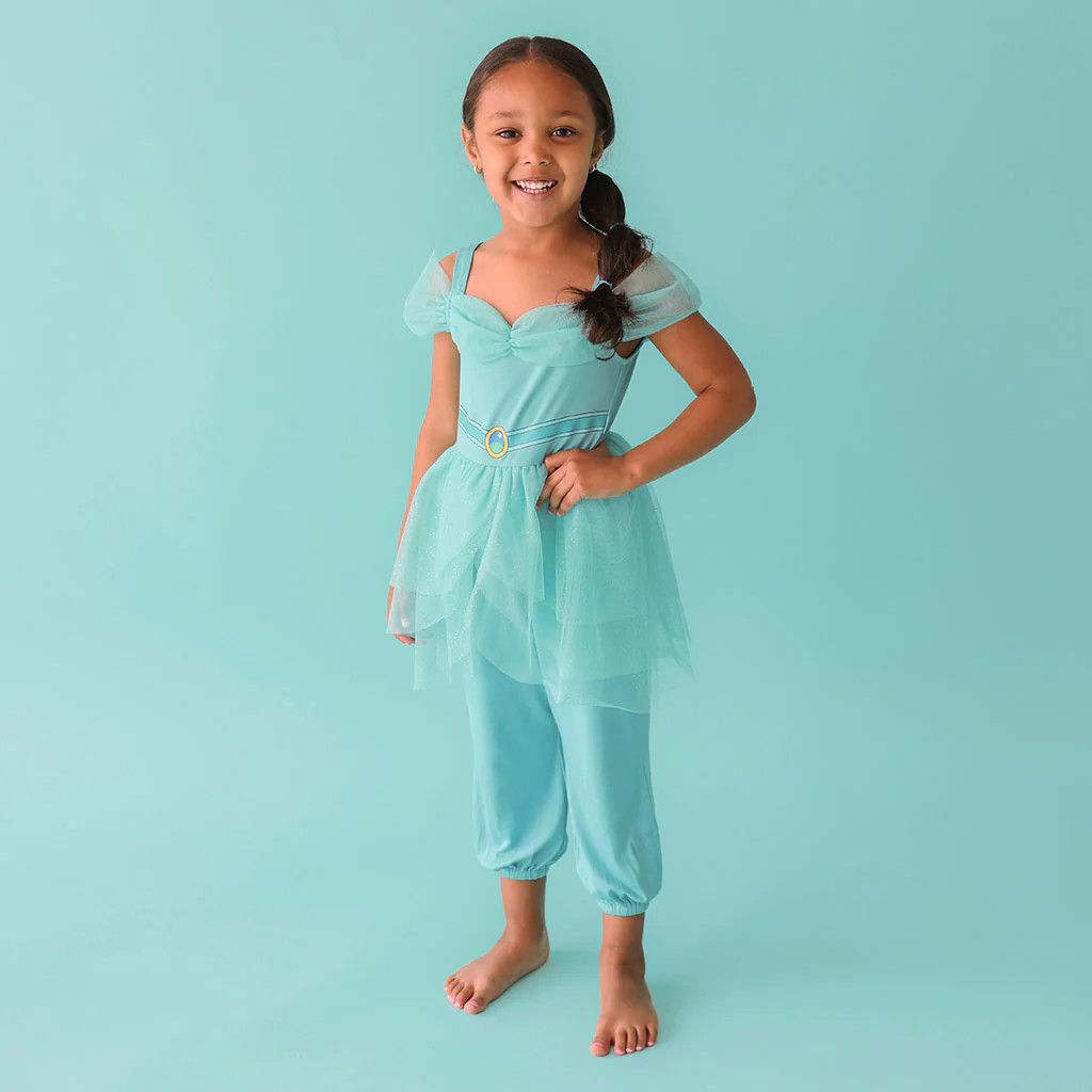Disney Jasmine Tulle Jumpsuit 5T-6T / Blue | Posh Peanut
