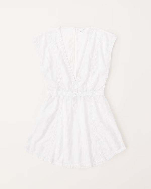 girls lace-trim kaftan coverup | girls swimsuits | Abercrombie.com | Abercrombie & Fitch (US)