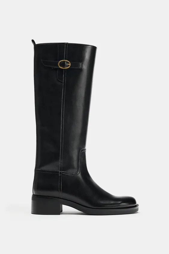EQUESTRIAN BUCKLE BOOTS | Zara DE