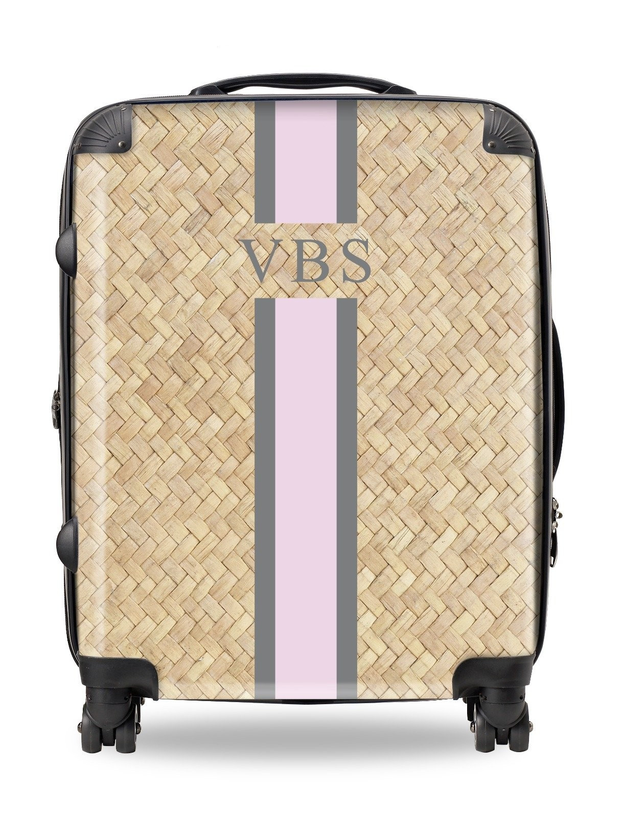 Lily and Bean personalised Luggage Pink and Grey | Lily and Bean