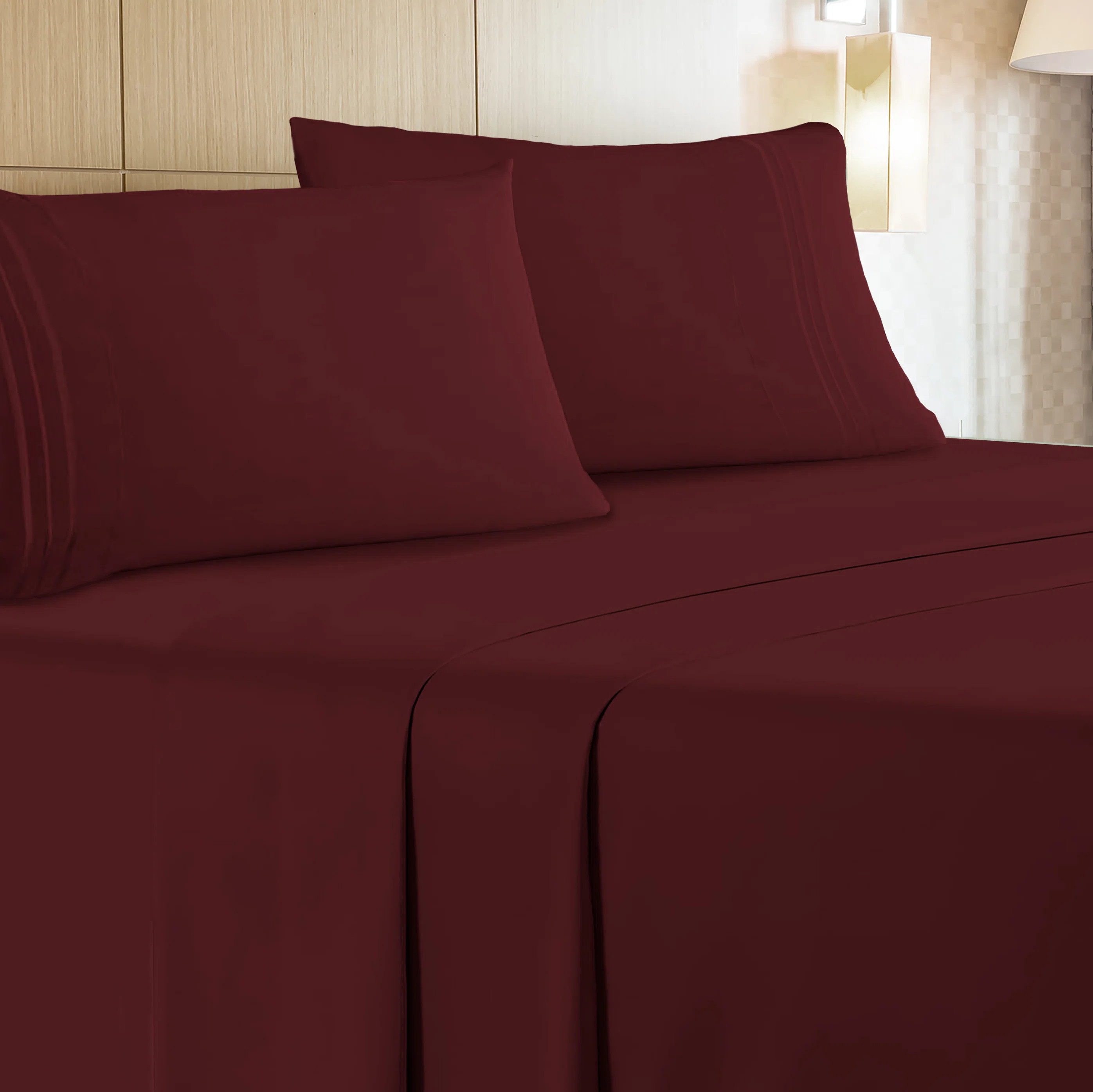 Hotel Collection Sheet Set Double Brushed Microfiber Ultra Soft | Wayfair North America