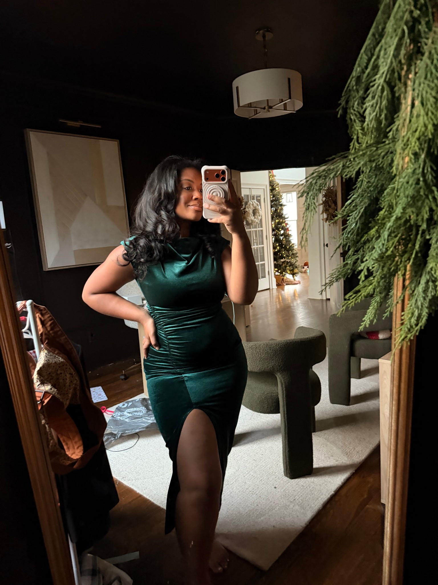 This dress- 10/10 in my opinion for the fit, the feel, the look. I can’t wait to wear this for our date night! 

Christmas outfit for women, Christmas dress, Christmas party outfit, holiday outfit, holiday outfits women’s, holiday party outfit, Christmas dress. 

#LTKHoliday #LTKSaleAlert #LTKMidsize