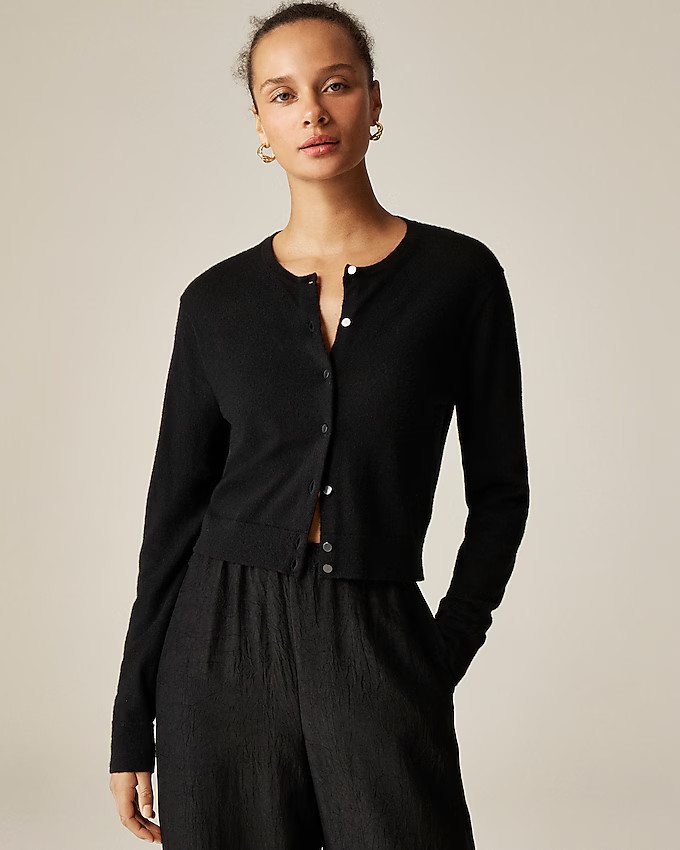 Featherweight cashmere cardigan | J. Crew US