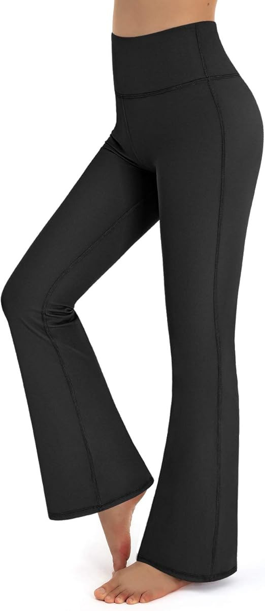 Promover Bootcut Yoga Pants for Women High Waist Print Dress Bootleg Workout Pant Tummy Control f... | Amazon (US)