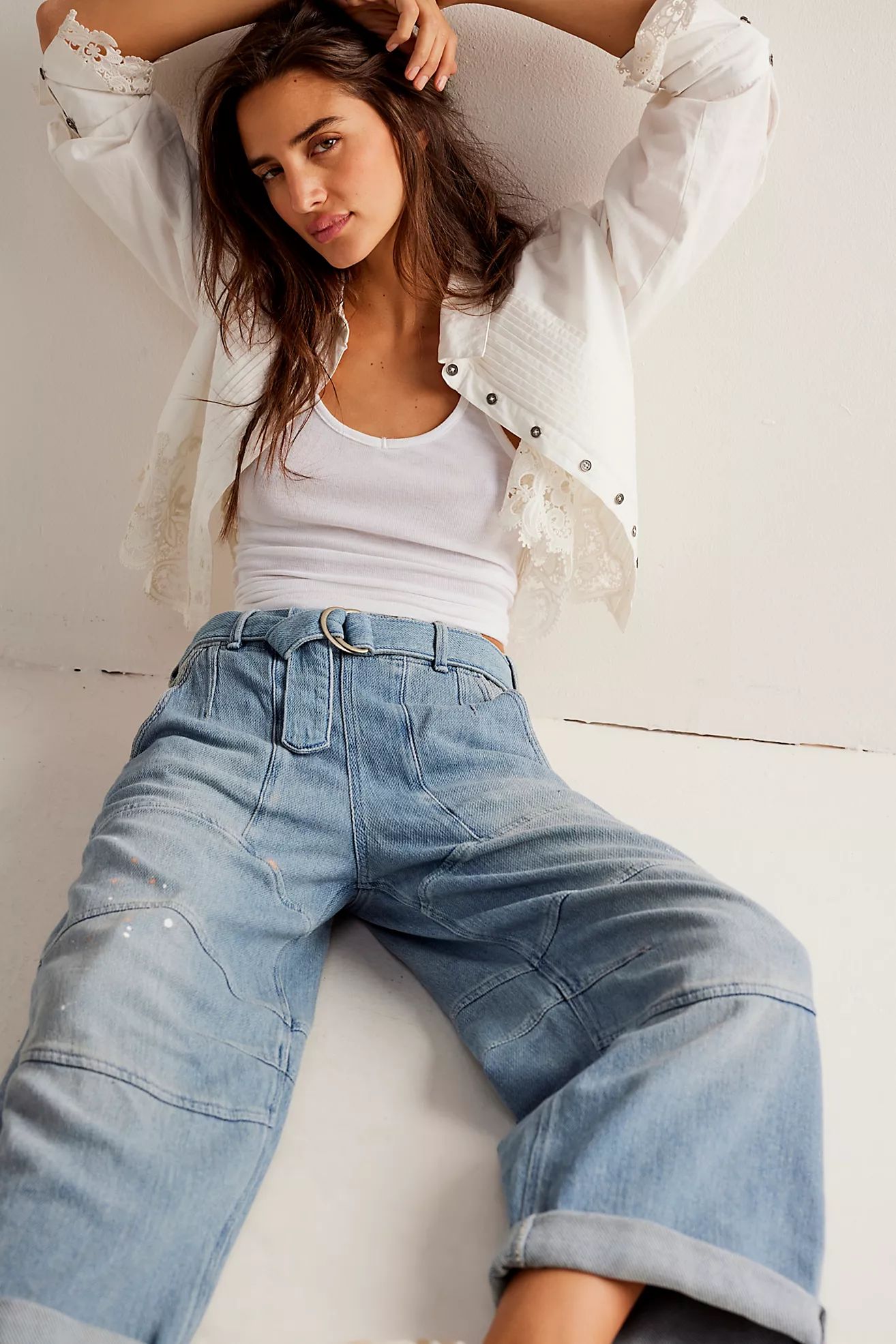 We The Free Pavement Artist Slouchy Cropped Jeans | Free People (Global - UK&FR Excluded)