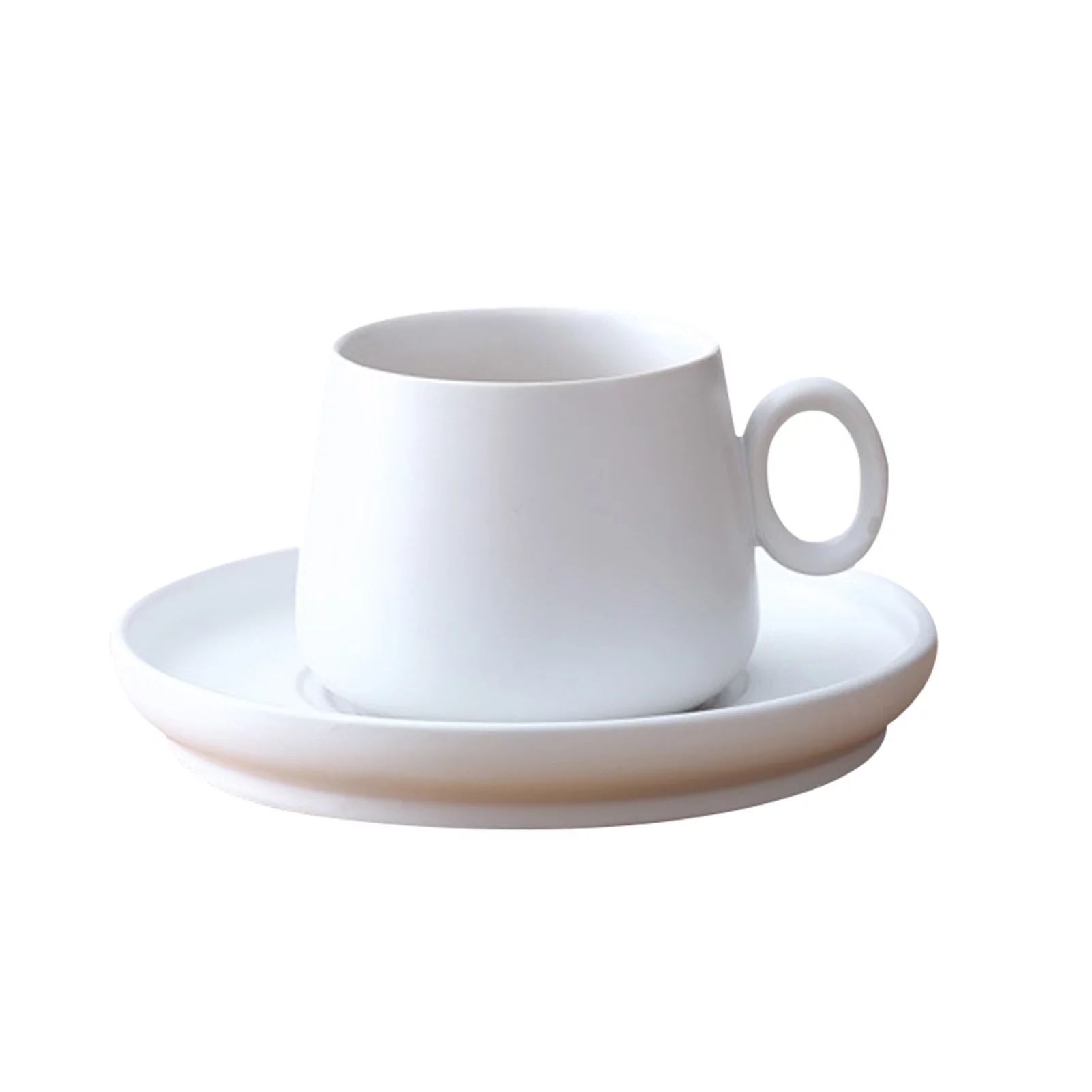 Coffee Cups with Tray Porcelain Tea Matte Ceramic Saucers Mug Macaron Home Supplies - Walmart.com | Walmart (US)