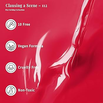 PLA 112 Red UV Gel Nail Polish, 15ml | No-Chip | Quick Dry Nail Gel Polish Colors | 10-Free | Soa... | Amazon (US)