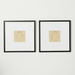 (Set of 2) 18" x 18" Vases Framed Under Glass - Threshold™ designed with Studio McGee | Target