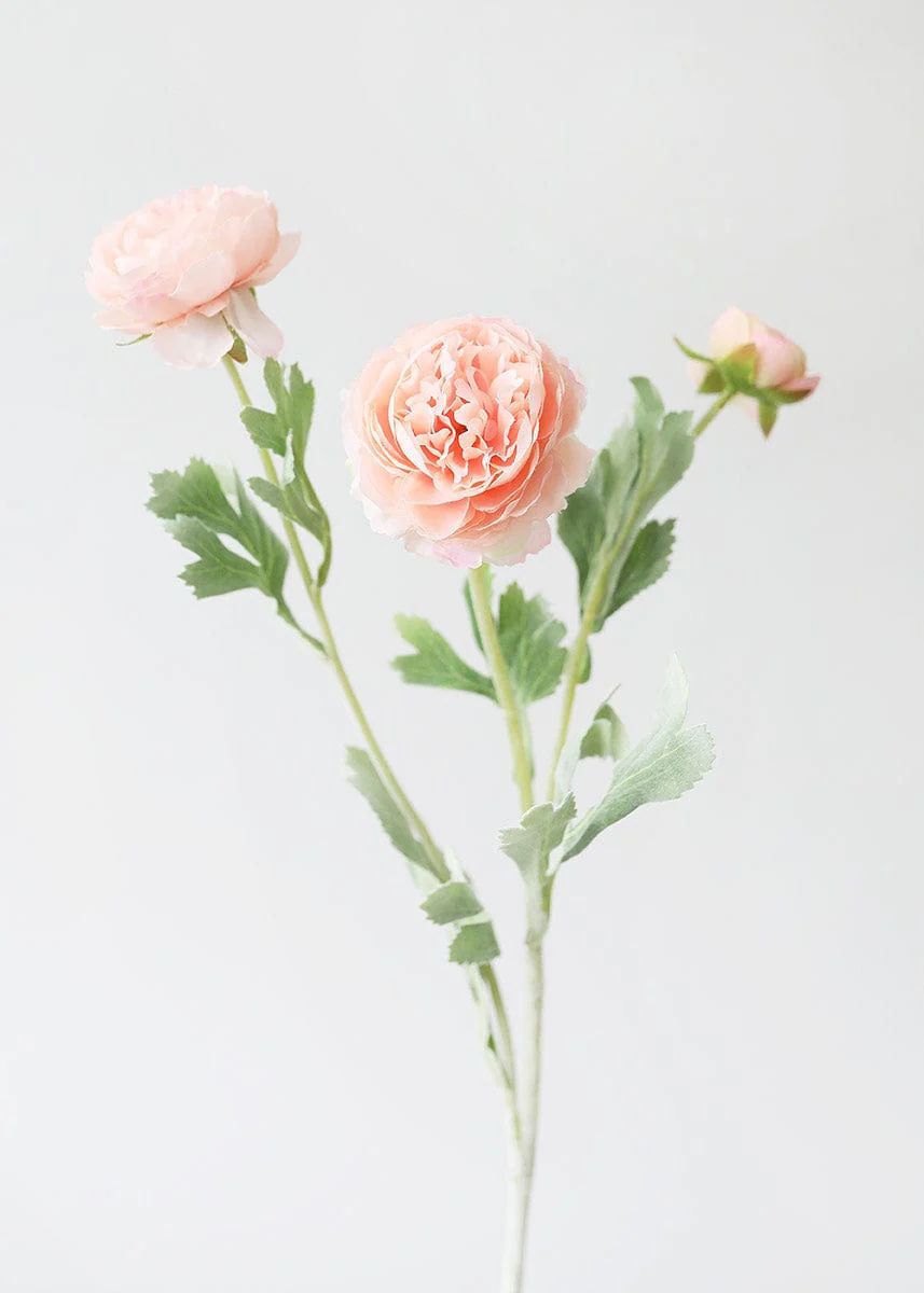 Peach Pink Ranunculus | Artificial Wedding Flowers | Afloral.com | Afloral